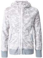 Loveless Camouflage Print Hooded Jacket, Men's, Size: 1, Grey, Polyester