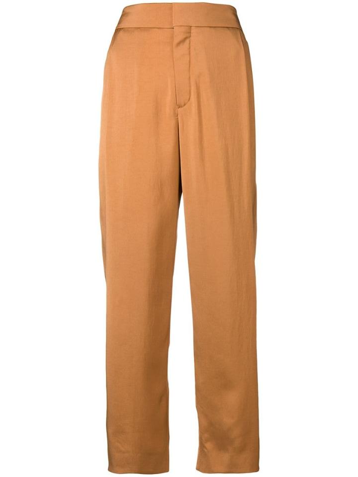 Chloé High-waisted Trousers - Brown