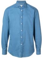 Brunello Cucinelli Spread Collar Shirt - Blue