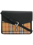 Burberry Small Vintage Check Crossbody Bag - Black