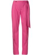 Moschino Pre-owned Tapered Wrapped Trousers - Pink