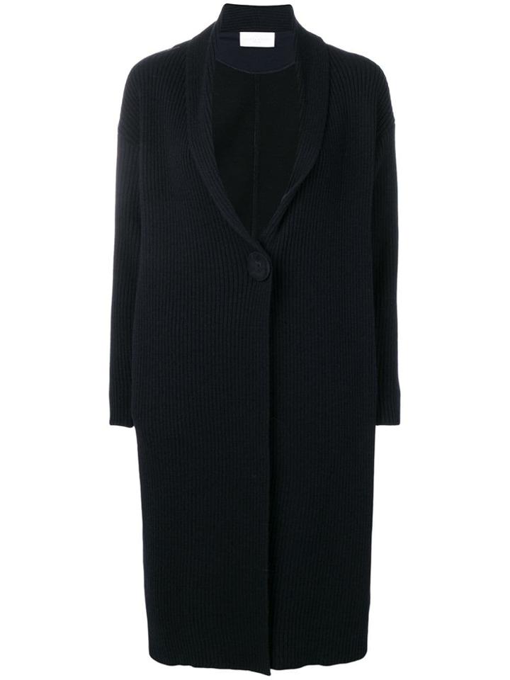 Fabiana Filippi Ribbed Cardi-coat - Black