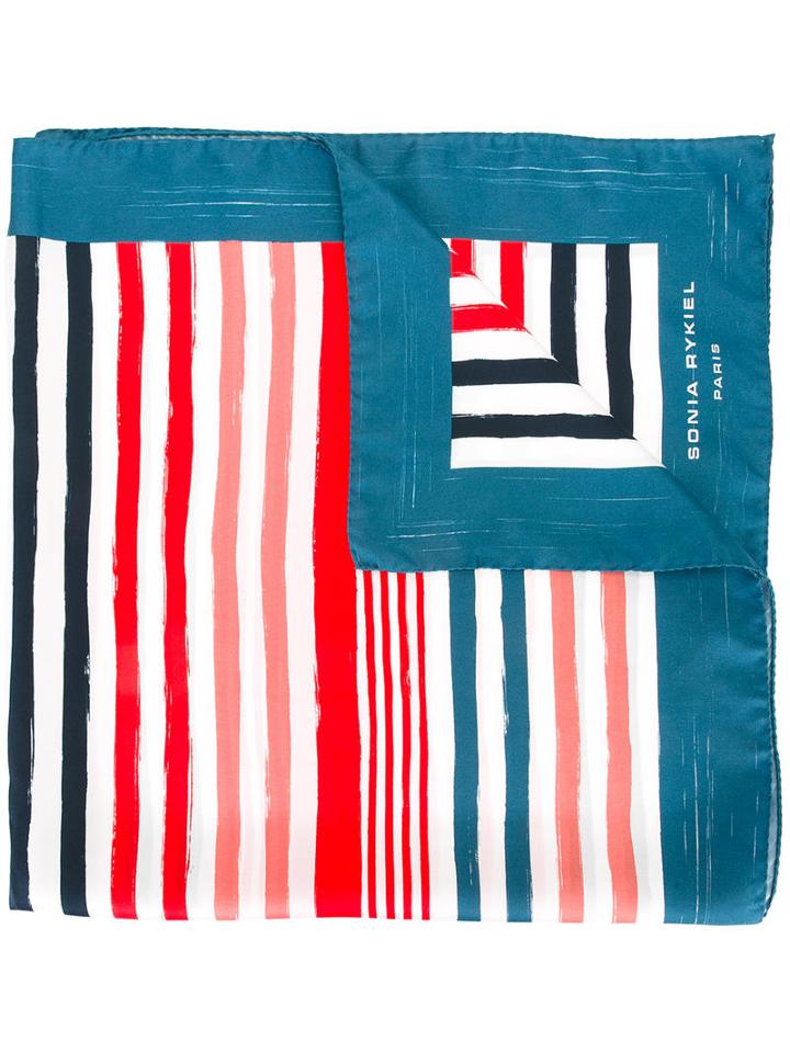 Sonia Rykiel Striped Scarf, Silk