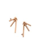 Eva Fehren 18kt Rose Gold The Sputnik 4 Diamond Earrings - Metallic