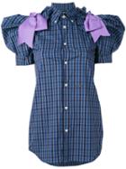 Dsquared2 - Checked Shirt - Women - Cotton/polyamide/spandex/elastane - 42, Blue, Cotton/polyamide/spandex/elastane