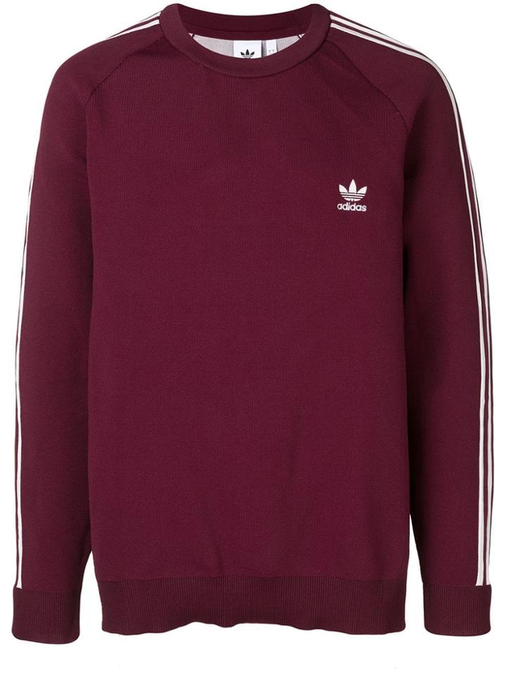 Adidas Crew Neck Jumper - Red