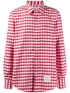 Thom Browne Gingham Straight-fit Oxford Shirt - Red