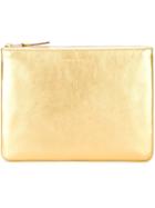 Comme Des Garçons Wallet 'gold' Pouch - Metallic