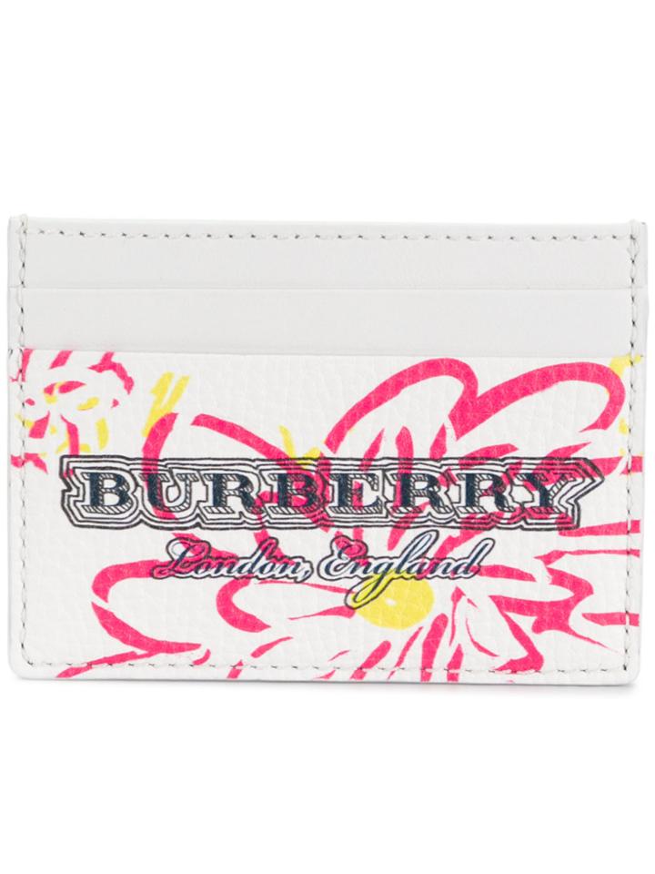 Burberry Doodle Card Holder - White