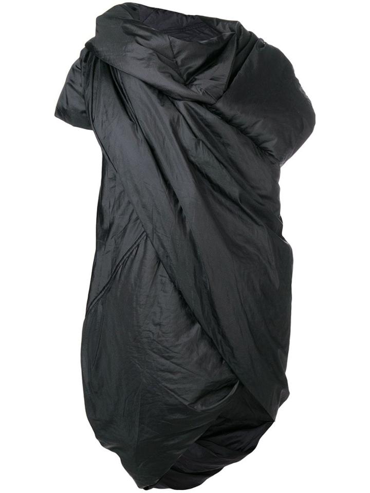 Rick Owens Drkshdw Padded Wrap Coat - Black