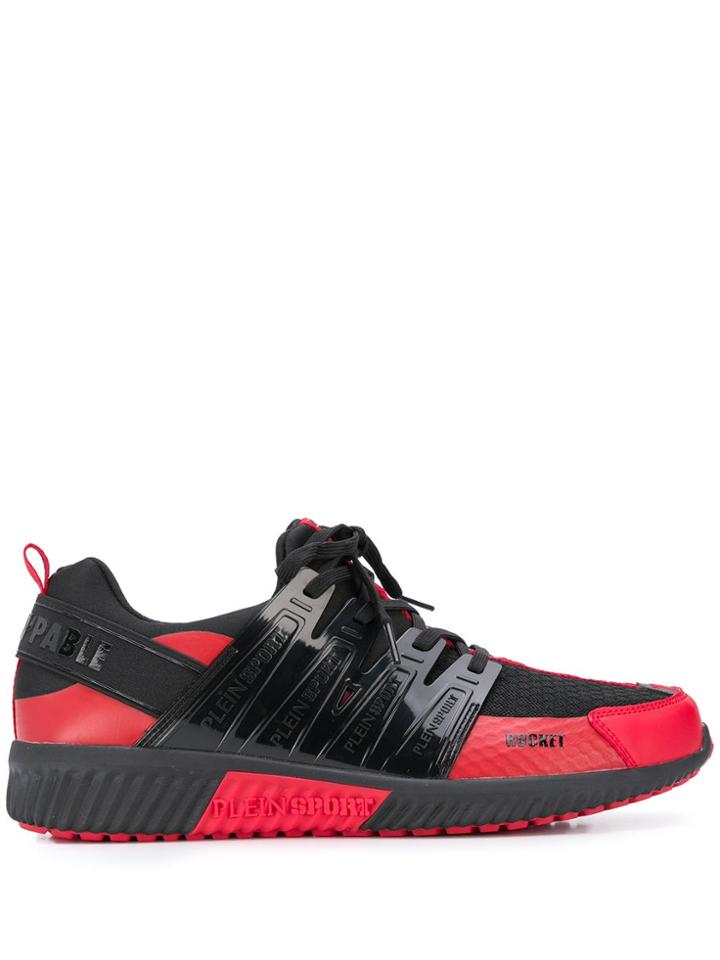 Plein Sport Logo Tape Low-top Sneakers - Black