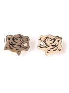 Kenzo 'tiger' Earrings, Women's, Metallic