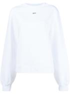Off-white Cross-strap Back Sweatshirt, Women's, Size: Xs, White, Cotton