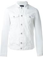 Armani Jeans Denim Jacket, Men's, Size: 54, White, Cotton/spandex/elastane