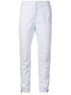 Jonathan Simkhai Ruched Tailored Trousers - Blue