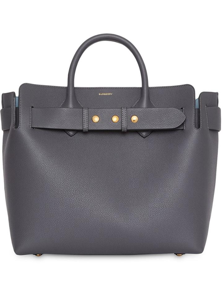 Burberry The Medium Leather Triple Stud Belt Bag - Grey