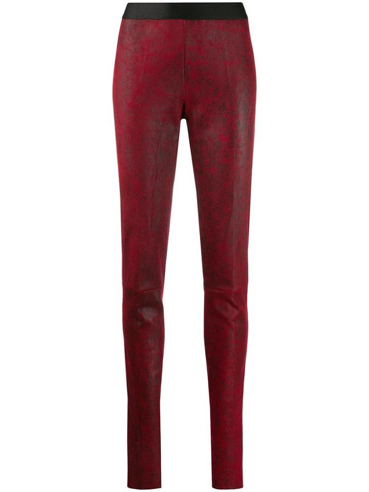 Ann Demeulemeester Textured Slim Fit Leggings