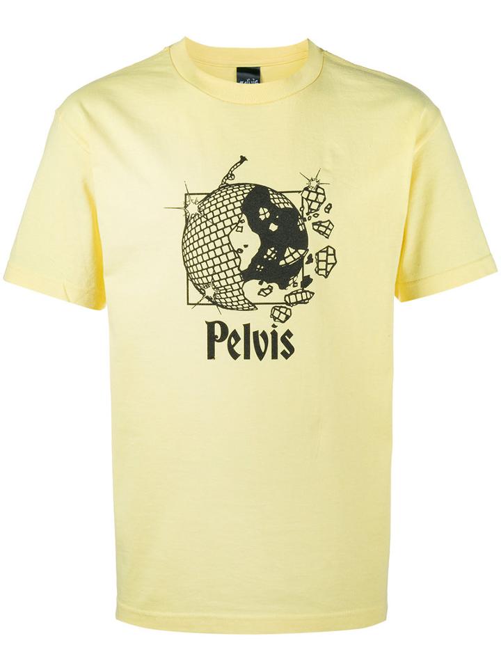 Pelvis - Disco Ball T-shirt - Men - Cotton - S, Yellow/orange, Cotton