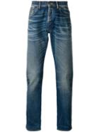 7 For All Mankind Stonewashed Slim-fit Jeans, Men's, Size: 33, Blue, Cotton