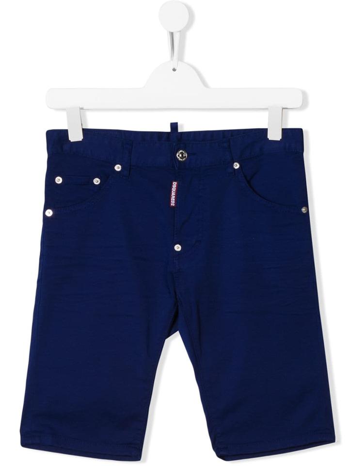Dsquared2 Kids Teen Denim Shorts - Blue