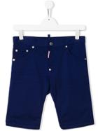 Dsquared2 Kids Teen Denim Shorts - Blue