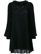 Philosophy Di Lorenzo Serafini Lace Detail Pleated Dress - Black