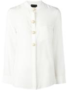 Emporio Armani Oversized Button Shirt, Women's, Size: 40, White, Silk