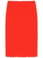 Reinaldo Lourenço Pencil Skirt - Red