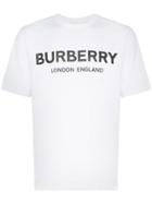 Burberry Letchford Logo Print T-shirt - White