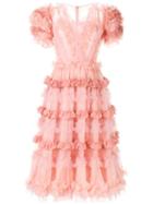 Dolce & Gabbana Ruffled Midi Dress - Pink
