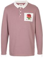 Kent & Curwen Rose Patch Polo Top - Pink