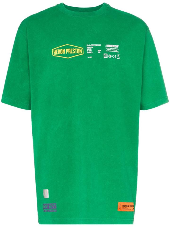 Heron Preston Heavy Duty Short Sleeve T-shirt - Green
