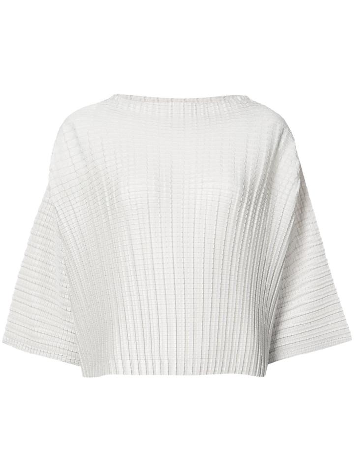 Pleats Please By Issey Miyake Arare Sweater - White