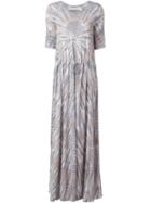 Raquel Allegra Drawstring Tie Dye Maxi Dress
