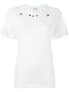 Saint Laurent Star Print T-shirt, Women's, Size: Xl, White, Cotton