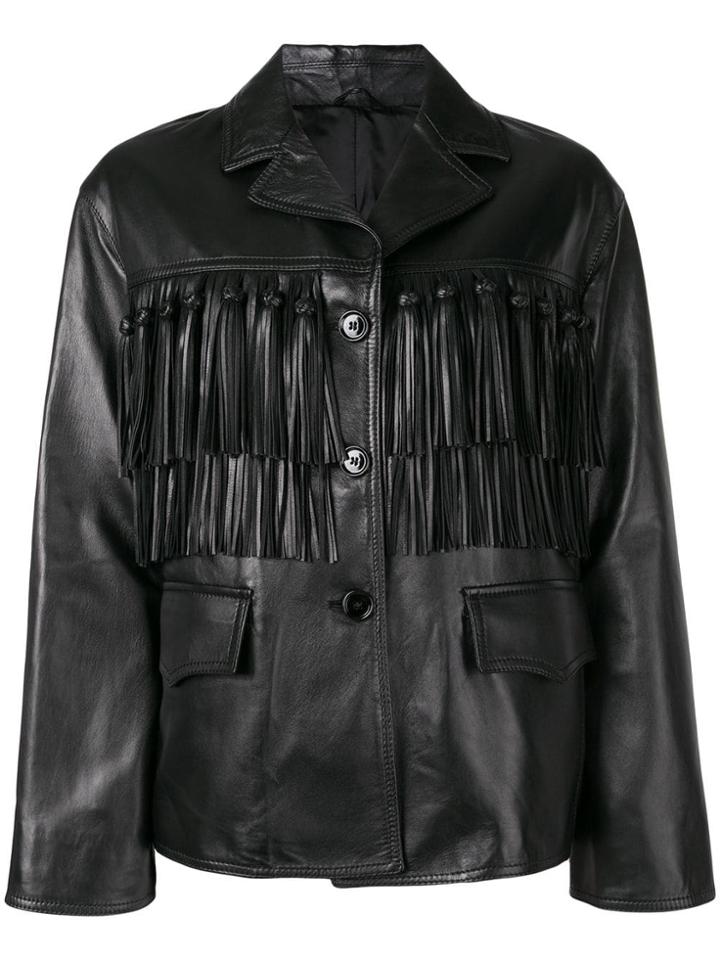 Ermanno Scervino Western Tassel Jacket - Black