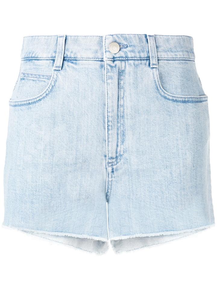 Stella Mccartney All Is Love Denim Shorts - Blue