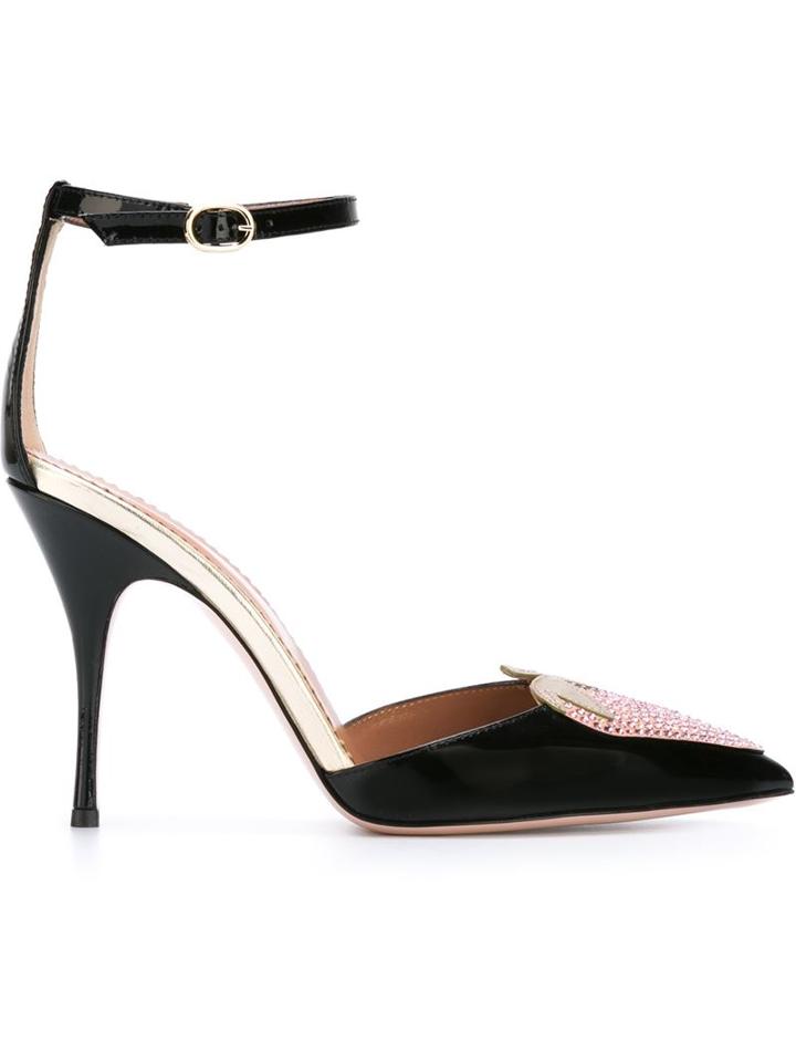 Red Valentino Strawberry Appliqué Pumps