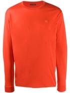Acne Studios Face Patch Long-sleeved T-shirt - Orange