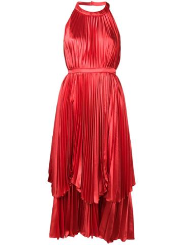 Parlor Pleated Layered Dress