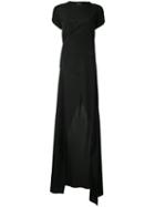 A.f.vandevorst - Long Dress - Women - Silk/spandex/elastane - S, Black, Silk/spandex/elastane