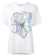 Christopher Kane Large Sequin Flower T-shirt - White