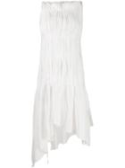 Jean Paul Gaultier Pre-owned Asymmetric Ruffled Dress - White