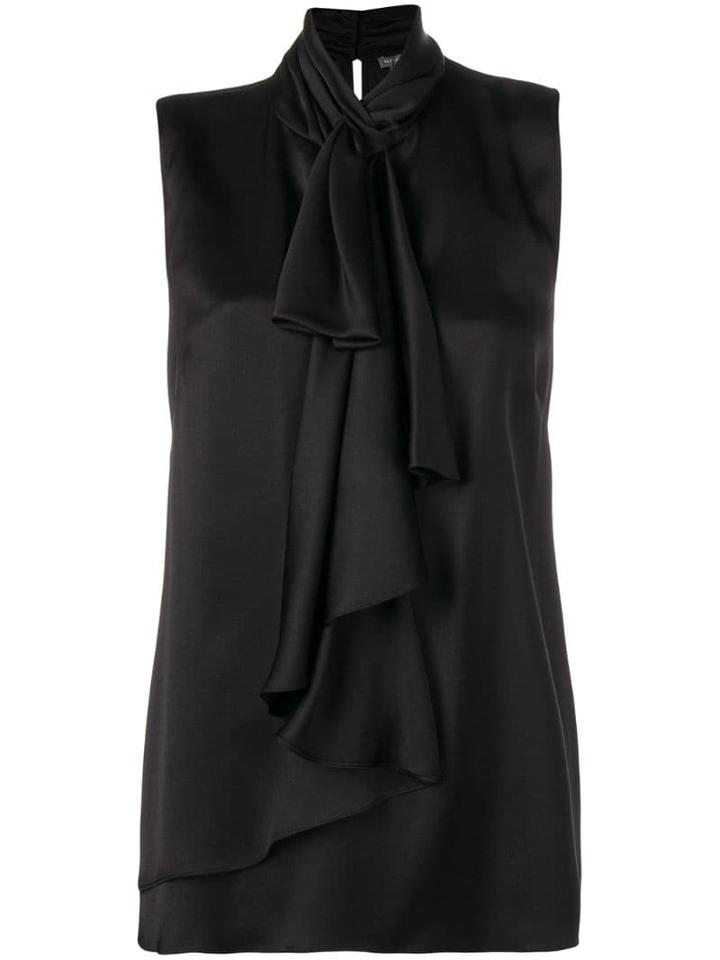 Alexander Mcqueen Ruffled High-neck Top - Black