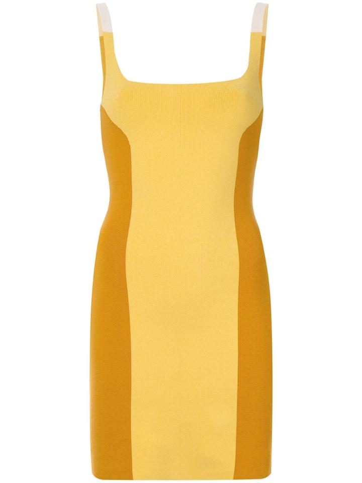 Nagnata Colour Block Mini Dress - Yellow