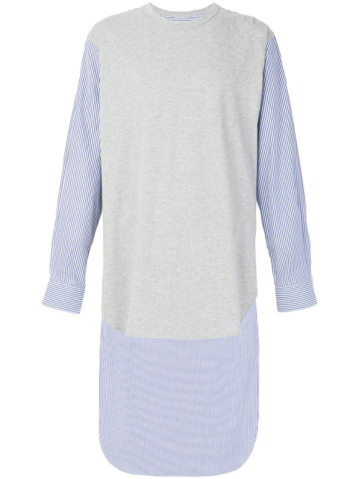 Comme Des Garçons Shirt Stripe Sleeved T-shirt - Blue