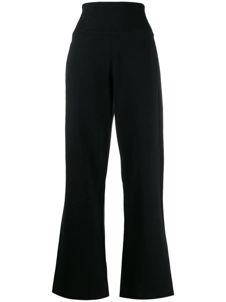 Thom Krom High Waisted Wide Leg Trousers - Black