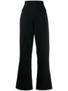 Thom Krom High Waisted Wide Leg Trousers - Black