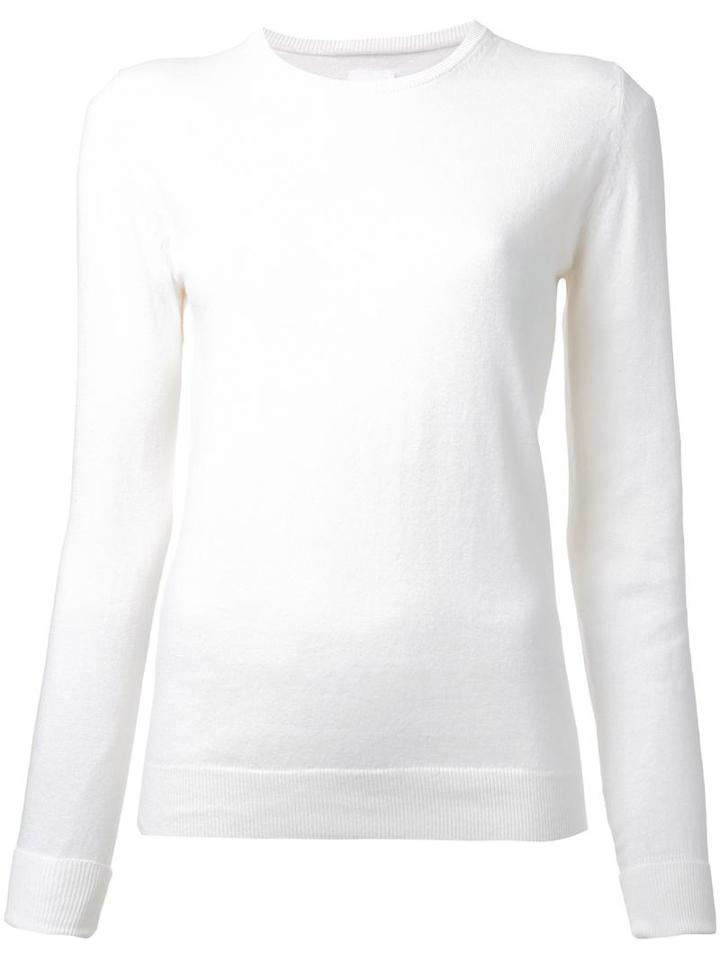Cityshop 'city' Crew Neck Jumper, Women's, White, Cotton/cashmere