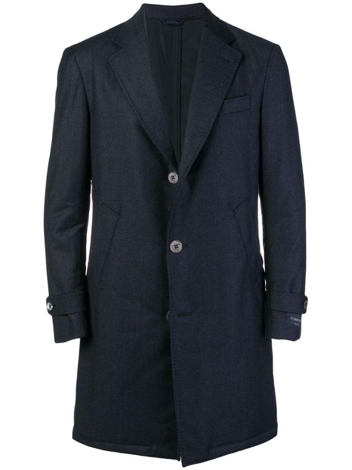 Tombolini Single-breasted Coat - Blue